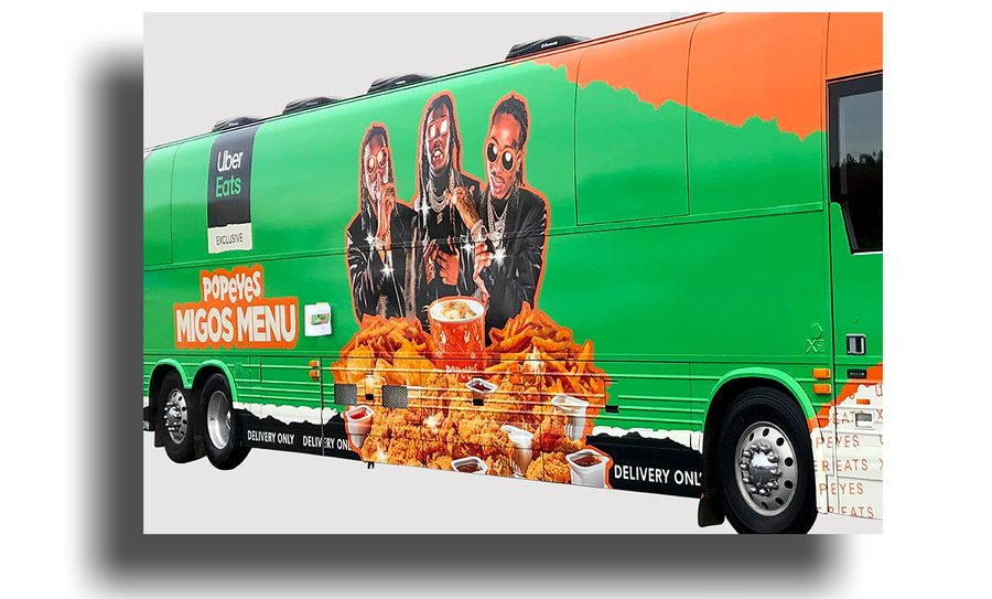 Migos x Uber Eats x Popeyes: Tour Bus